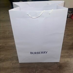 Burberry White Gift Bag